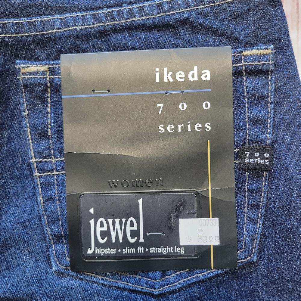 Vintage Ikeda 700 Series Jeans NWT Button Fly Hipster Slim Fit Straight Leg 27